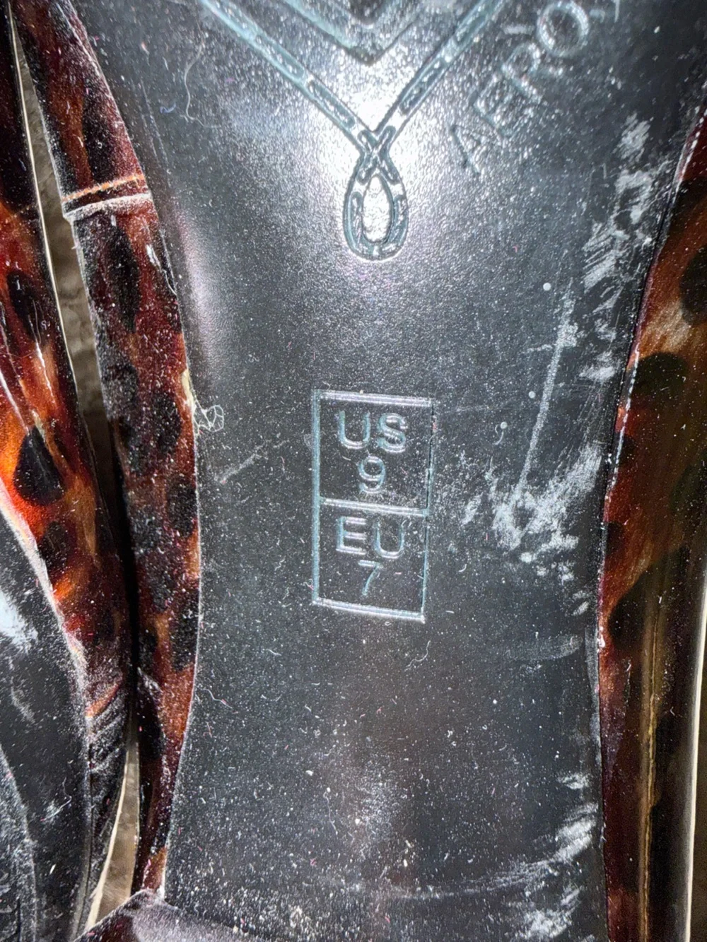 Brand New AEROSOLES Brown Tortoiseshell Patent Heels